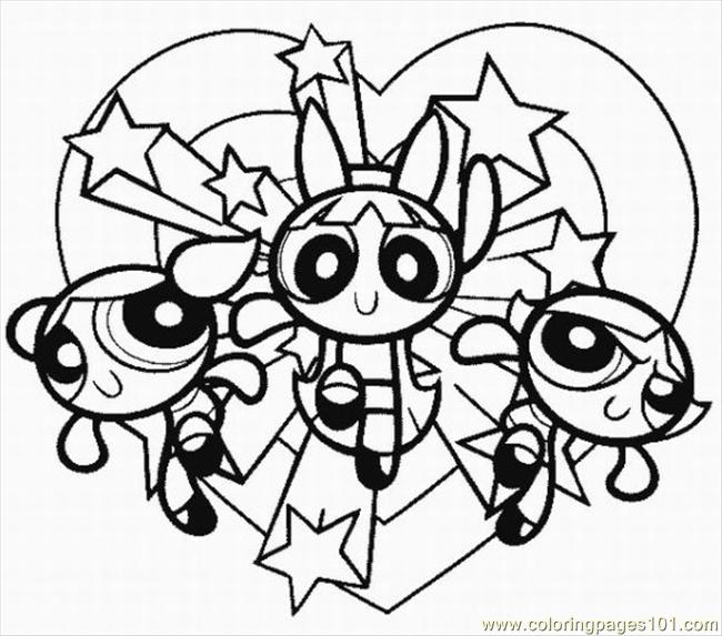 650x573 Powerpuff Girls Printable Coloring Pages