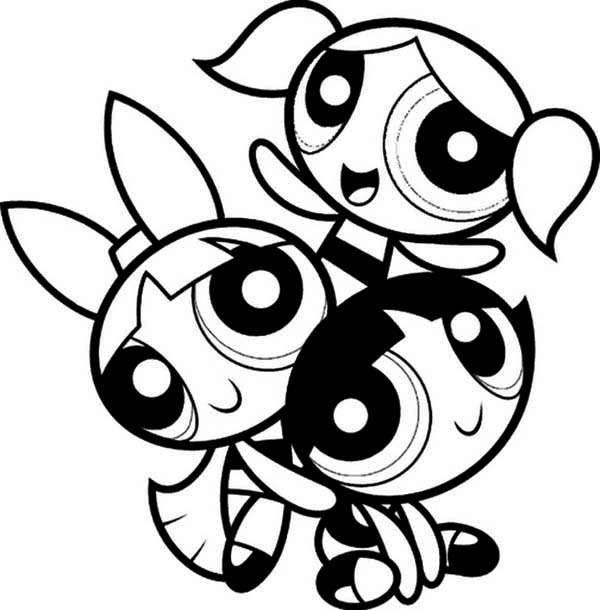 600x610 Lovely Powerpuff Girls Coloring Page Color Luna