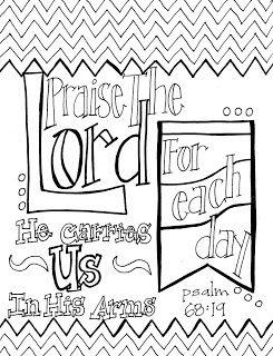 245x320 Free Printable Scripture Coloring Page Praise The Lord, For Each