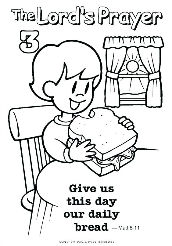 564x806 Praying Coloring Pages For Preschoolers