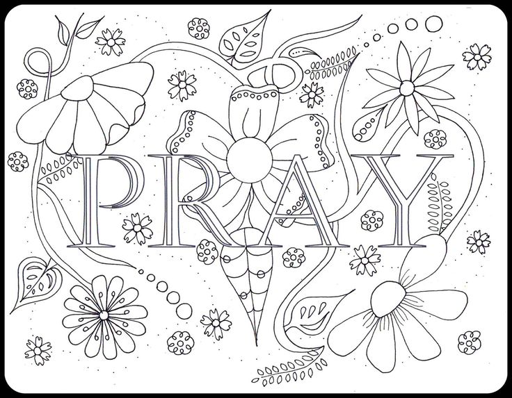 736x573 Pray Doodle Doodling Doodles, Bible And Adult Coloring