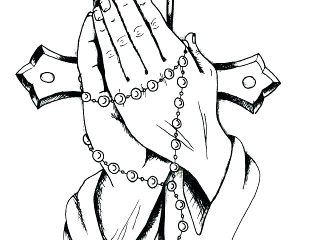 640x480 Praying Coloring Pages Praying Hands Coloring Page Praying Hands