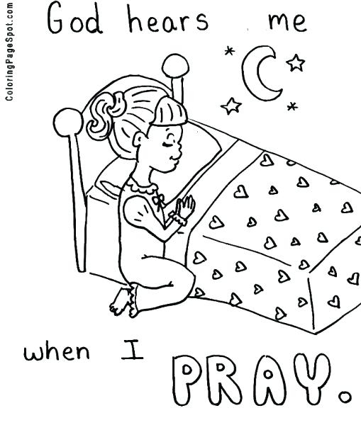 509x600 Praying Hands Coloring Page 40 Rosary Coloring Pages The Mysteries