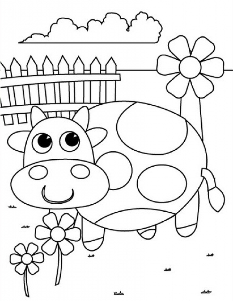795x1024 Big Pre K Coloring Sheets Printable For Gallery Of Art Inside