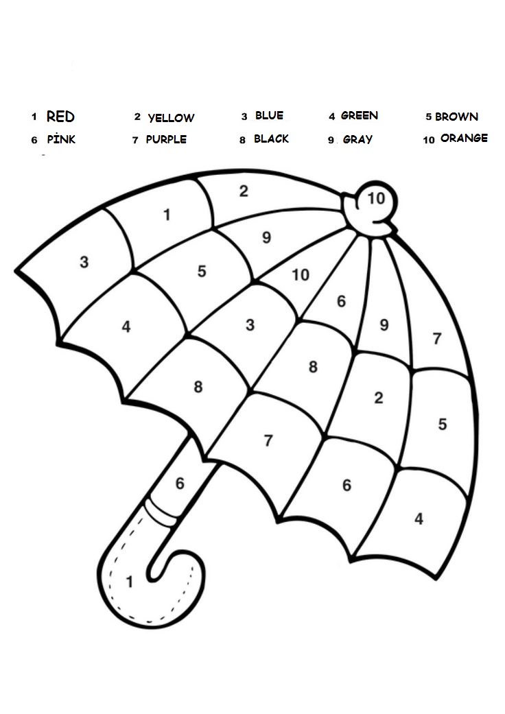 736x1041 Prek Color By Number Worksheets Awesome Color Number For Preschool