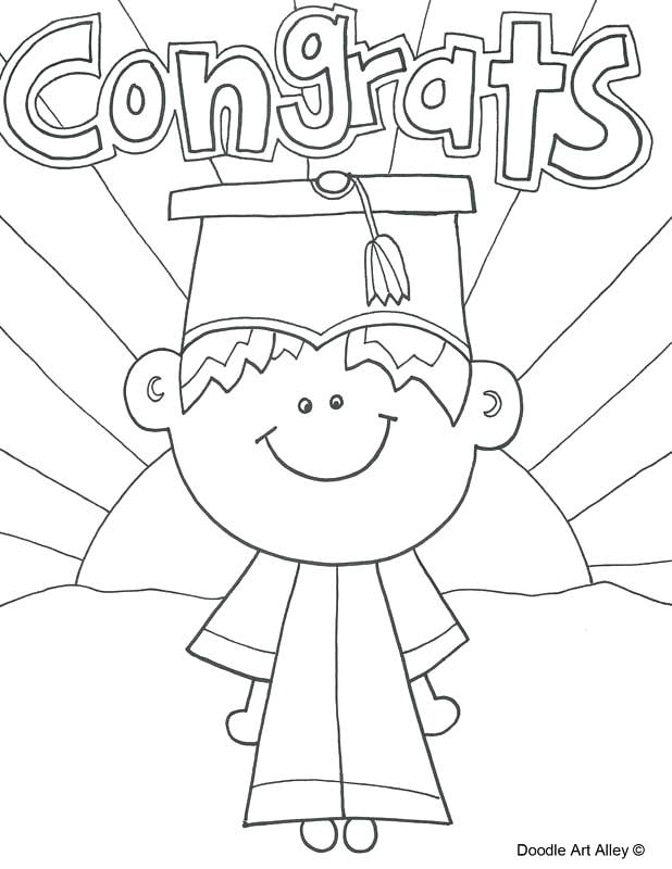 Pre K Graduation Coloring Pages