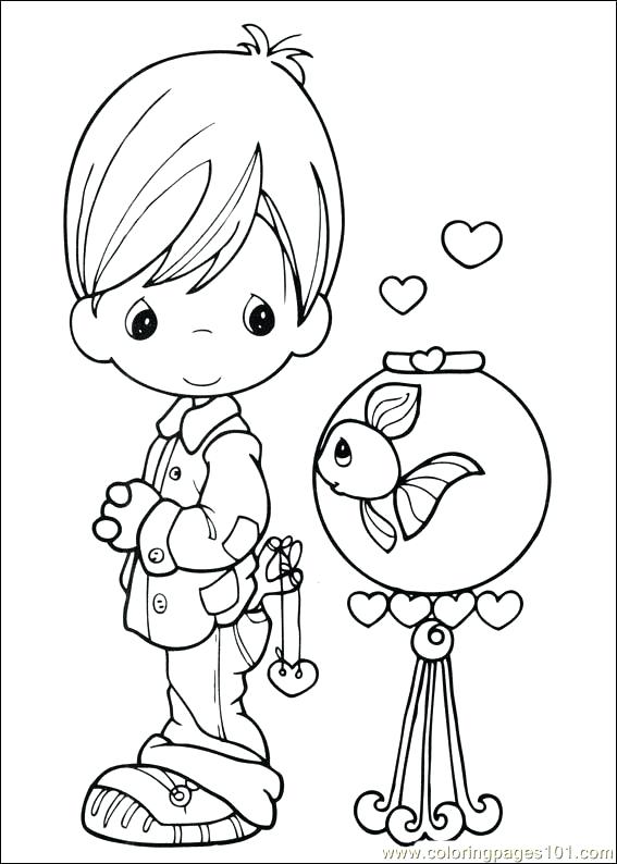 567x794 Free Precious Moments Coloring Pages Precious Moments Coloring