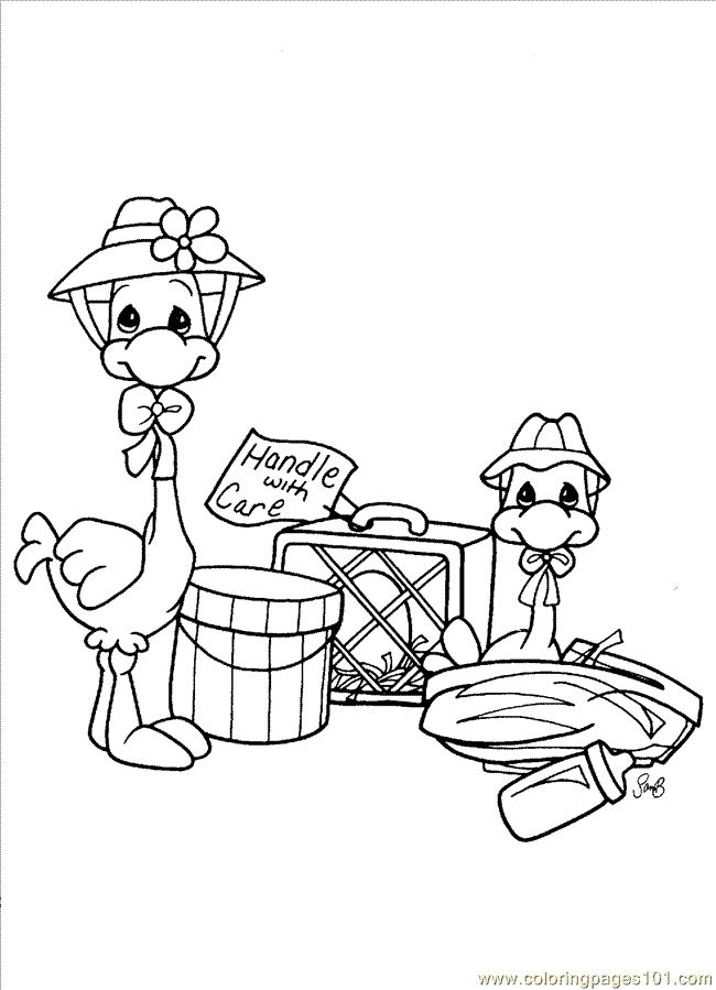 Precious Moments Animals Coloring Pages