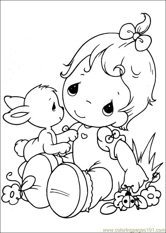 567x794 Precious Moments 46 Coloring Page