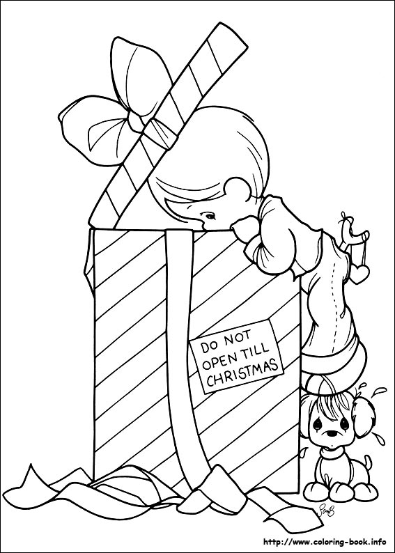 567x794 Precious Moments Christmas Coloring Pages