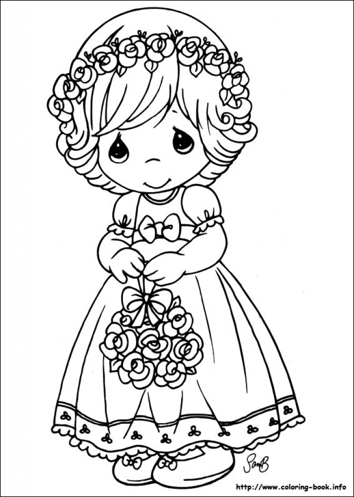 731x1024 Precious Moments Coloring Pages On Coloring Book Inside Precious