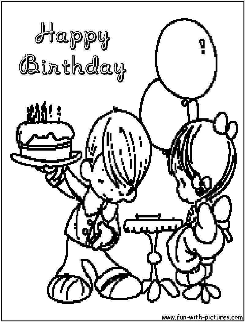800x1050 Preciousmoments Happybirthday Coloring Page.png Happy