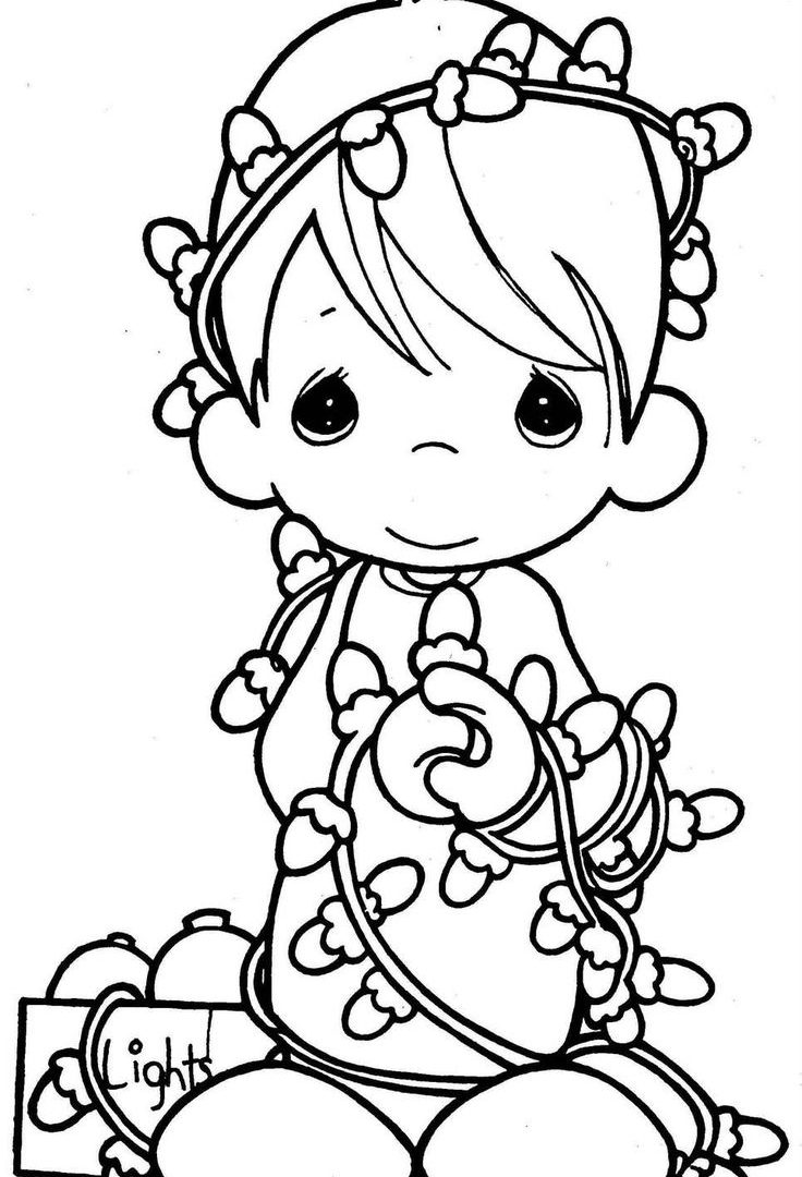 736x1080 Precious Moments Boy Coloring Page Pages Free Printable General