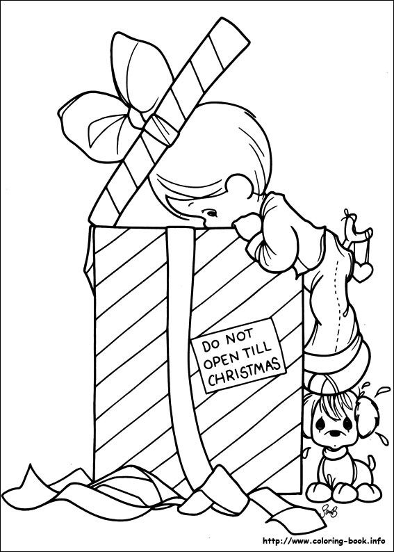 Precious Moments Christmas Coloring Pages