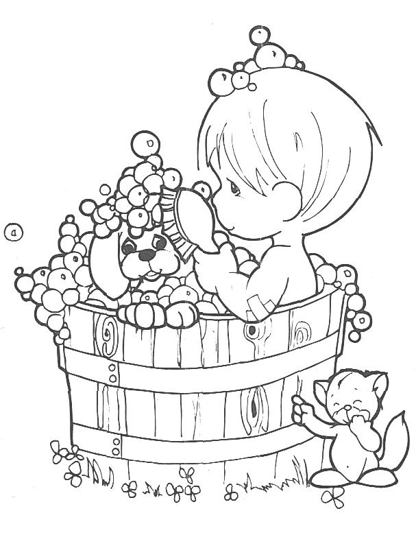 607x815 Precious Moments Christmas Coloring Pages