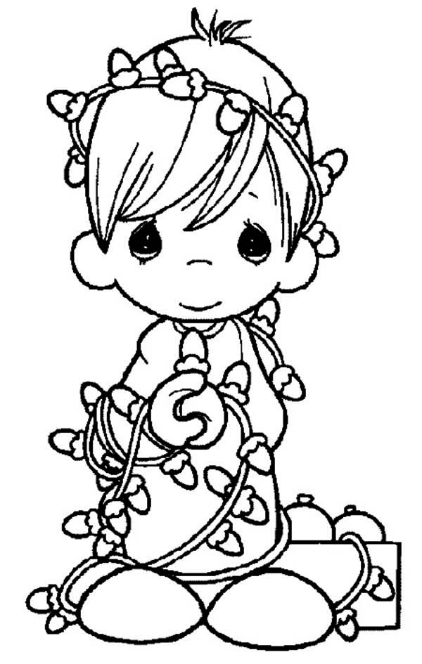 600x945 Christmas Coloring Pages Precious Moments