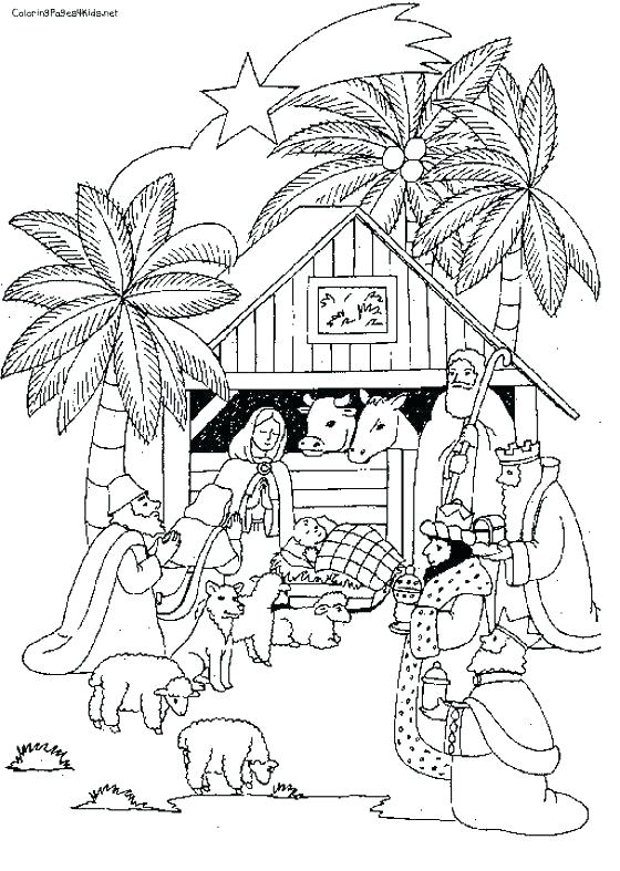560x787 Christmas Nativity Coloring Pages Printable Precious Moments