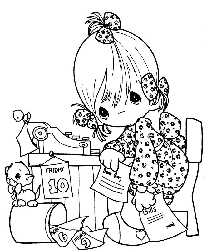 663x800 Precious Moments Coloring Books And Precious Moments Animals