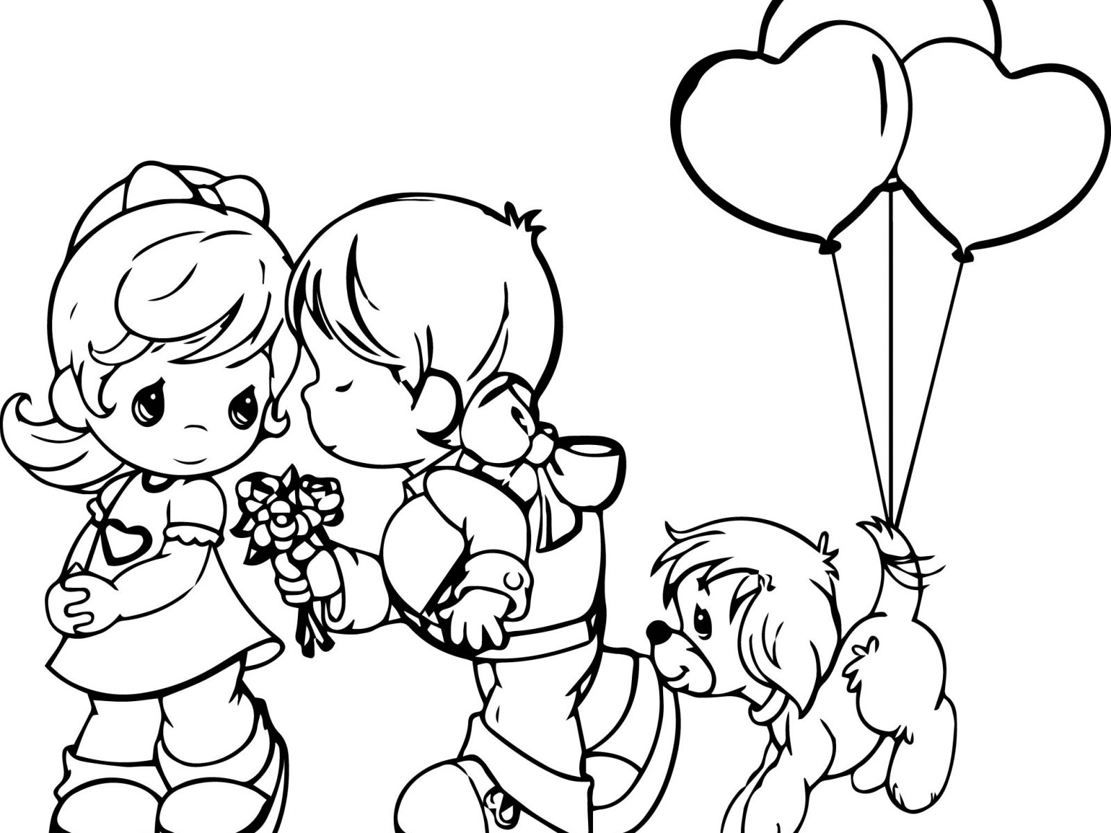 1600x1200 Precious Moments Coloring Pages Family Free Printable Cartoons