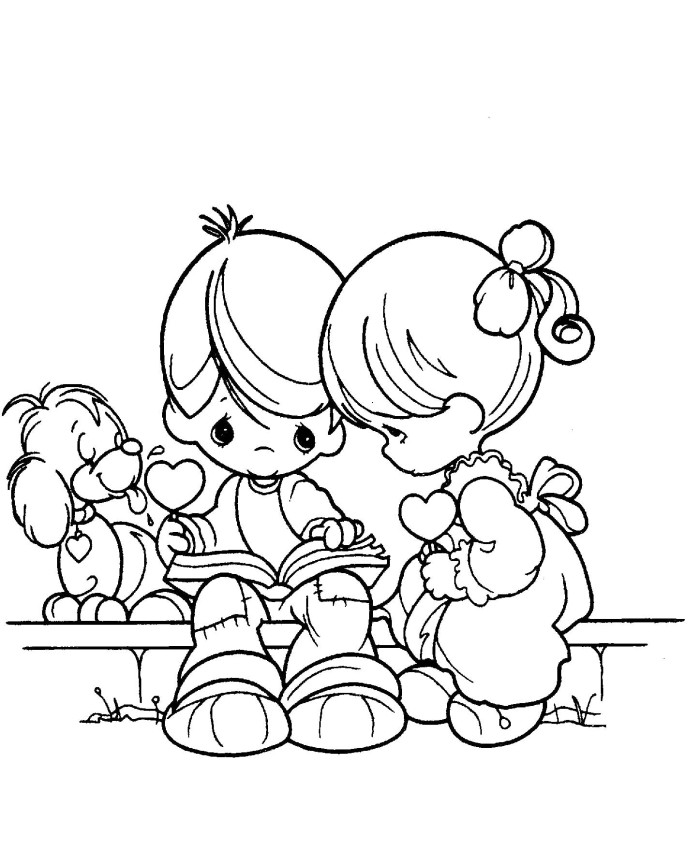 700x848 39 Coloring Pages Boy And Girl, Boy And Girl With Stars Of David