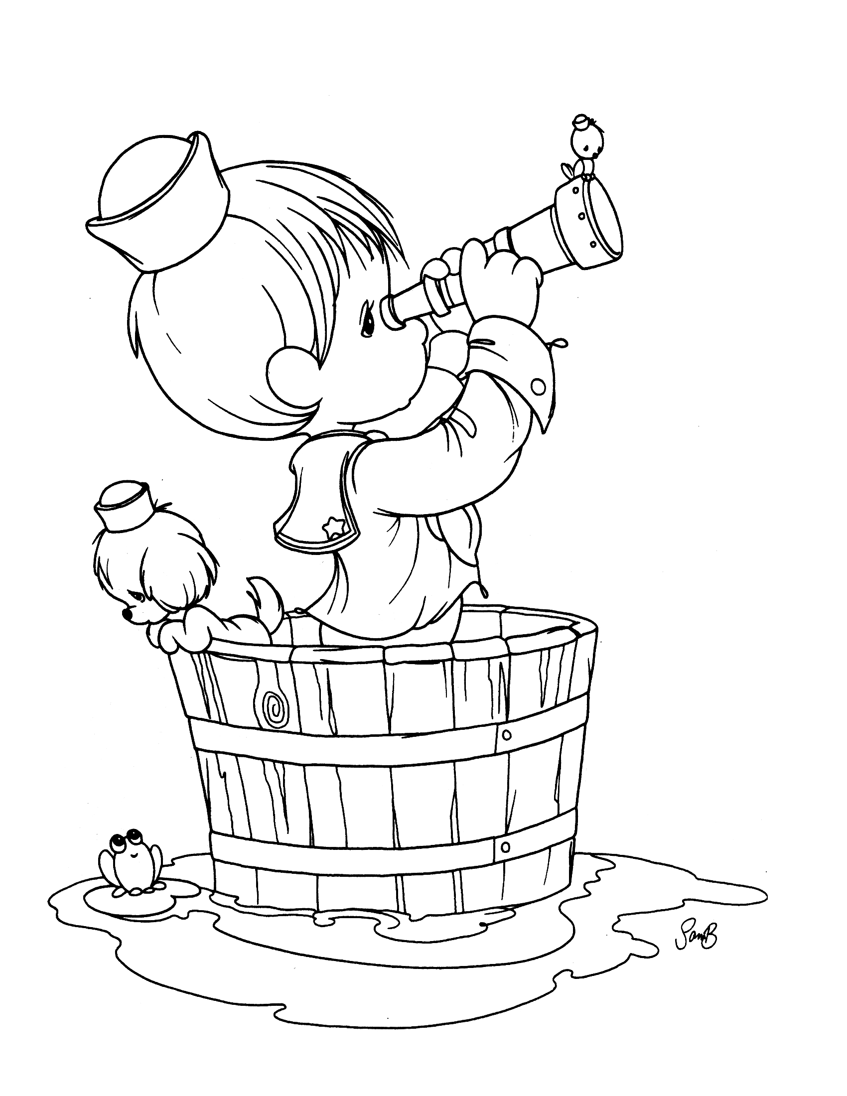 1700x2200 Sweet And Simple Precious Moments Coloring Pages