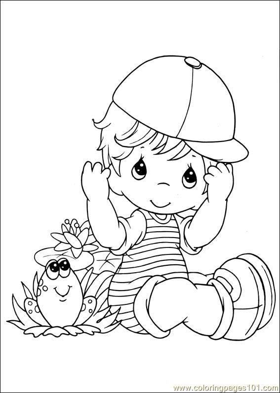 567x794 Precious Moments 02 Coloring Page