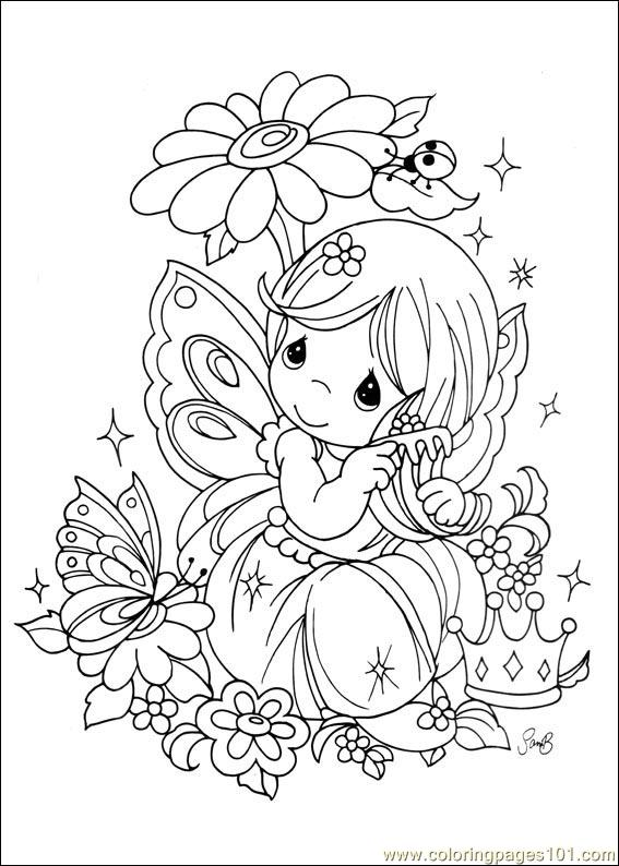 567x794 Precious Moments 24 Coloring Page