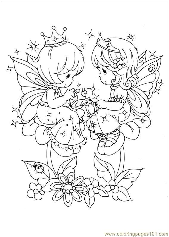567x794 Precious Moments 25 Coloring Page