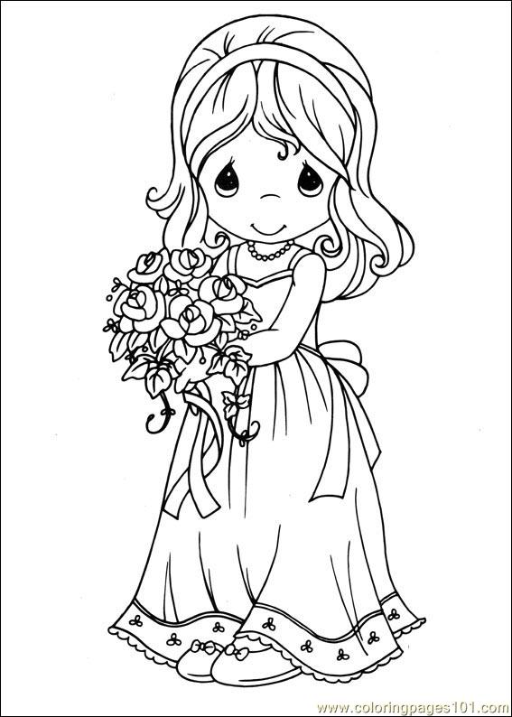 567x794 Precious Moments 28 Coloring Page