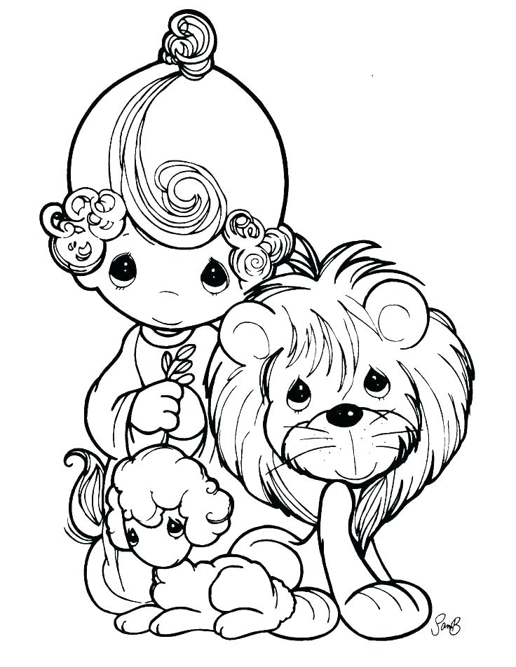 736x952 Baby Girl Precious Moments Coloring Pages Free Sheets O Little