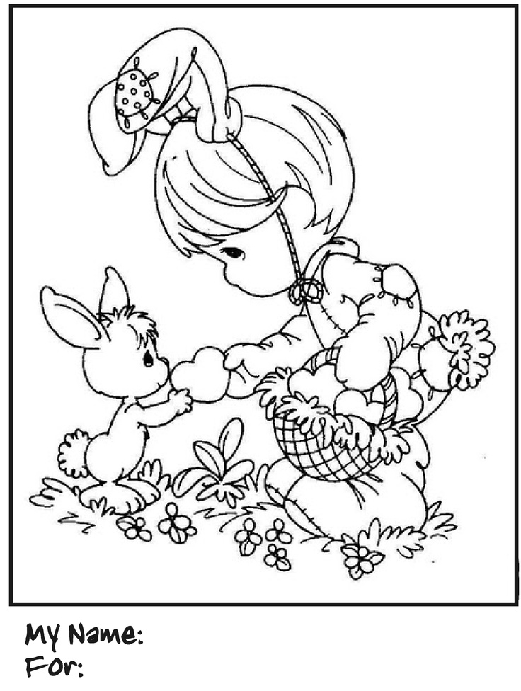 736x976 Precious Moments Spring Coloring Pages