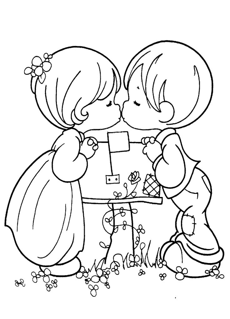 Precious Moments Friends Coloring Pages