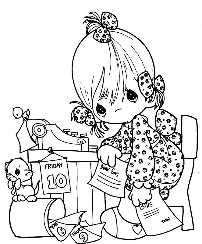 663x800 Precious Moments Coloring Pages Best Friends St Day