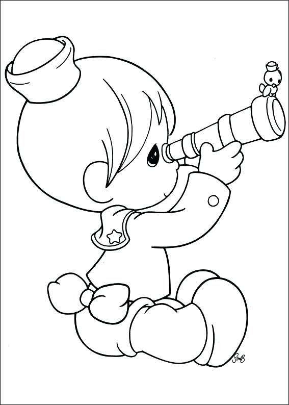 567x794 Precious Moments Monkey Coloring Pages