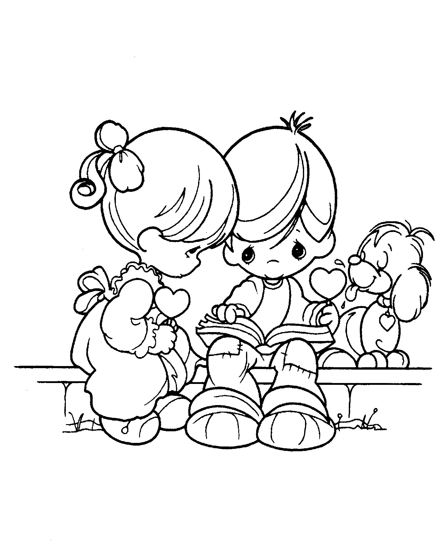 1494x1860 Precious Moments Indian Coloring Pages