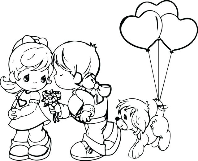 640x522 Precious Moments Valentine Coloring Pages Precious Moments