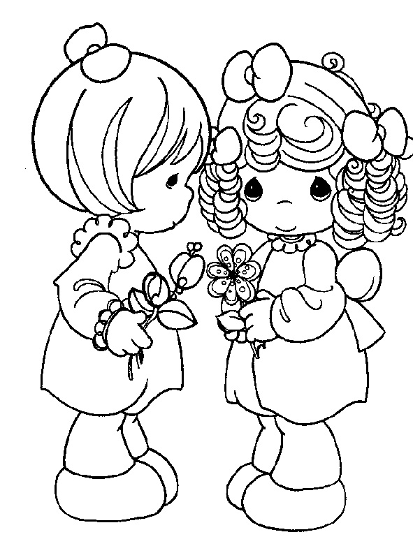 591x792 Easy Printable Precious Moments Coloring Pages
