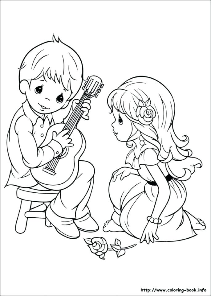 685x960 Girl Color Pages Precious Moments Boy And Girl Coloring Pages