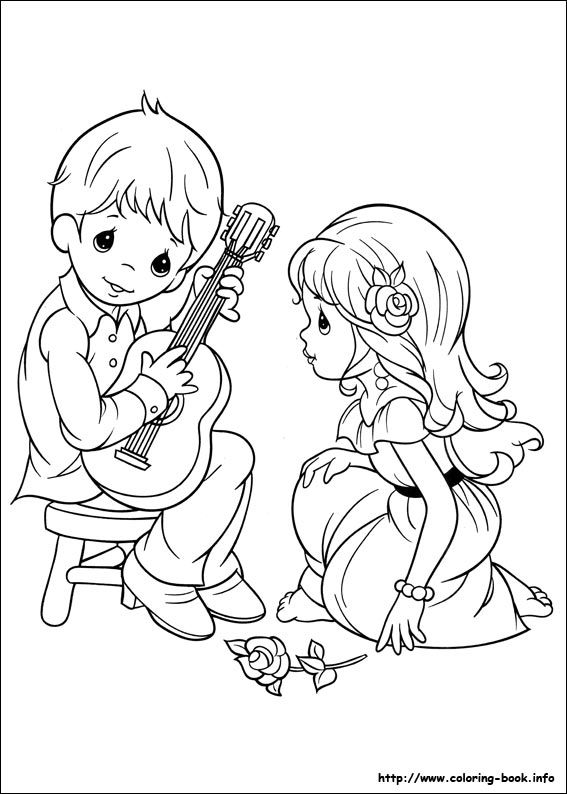 567x794 Precious Moments Coloring Picture