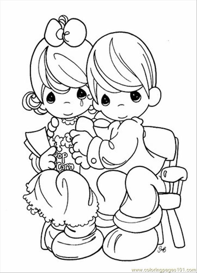 650x900 Precious Moments 7 Coloring Page