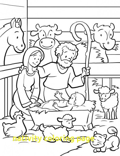 386x500 Nativity Coloring Page With 34 Manger Scene Coloring Pages
