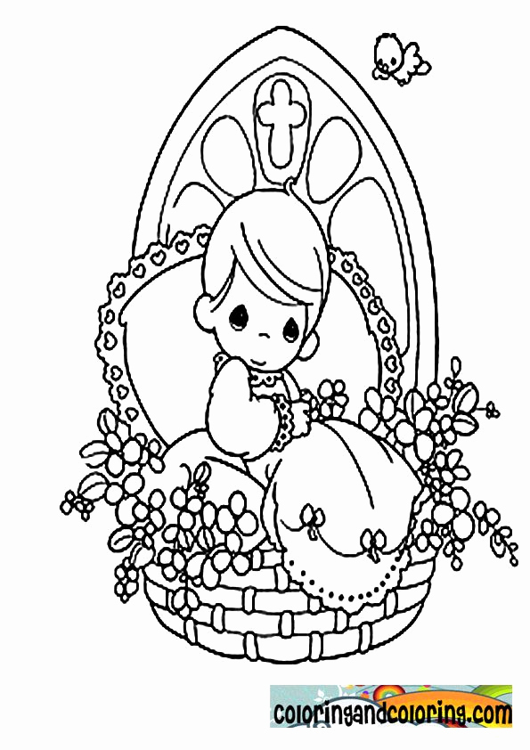 595x842 Precious Moments Coloring Pages Religious Precious Moments Bible