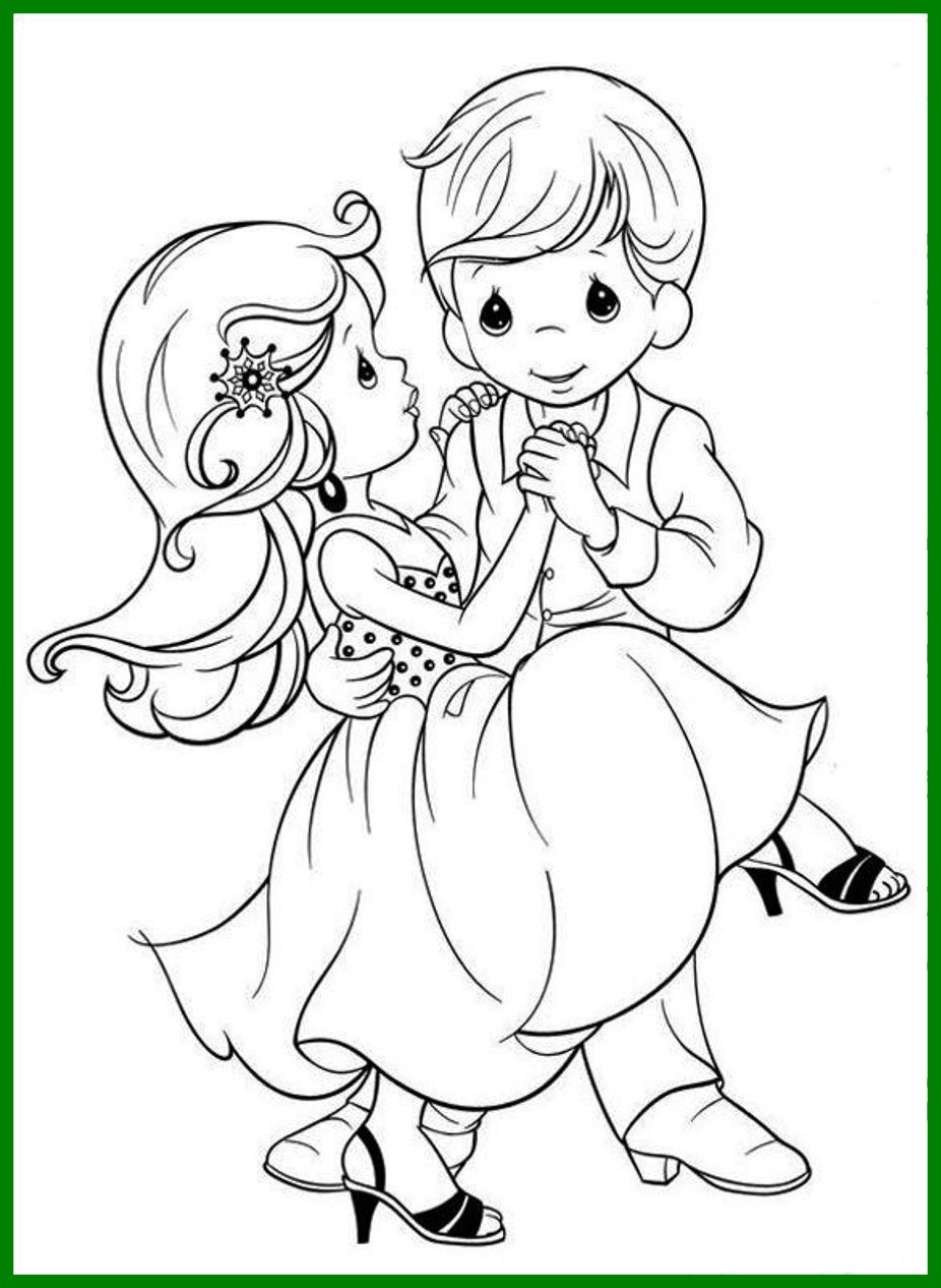 Precious Moments Valentine Coloring Pages