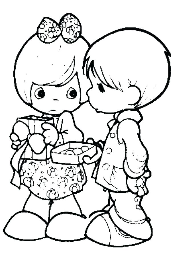 600x892 Precious Moments Animals Coloring Pages Precious Moments Valentine
