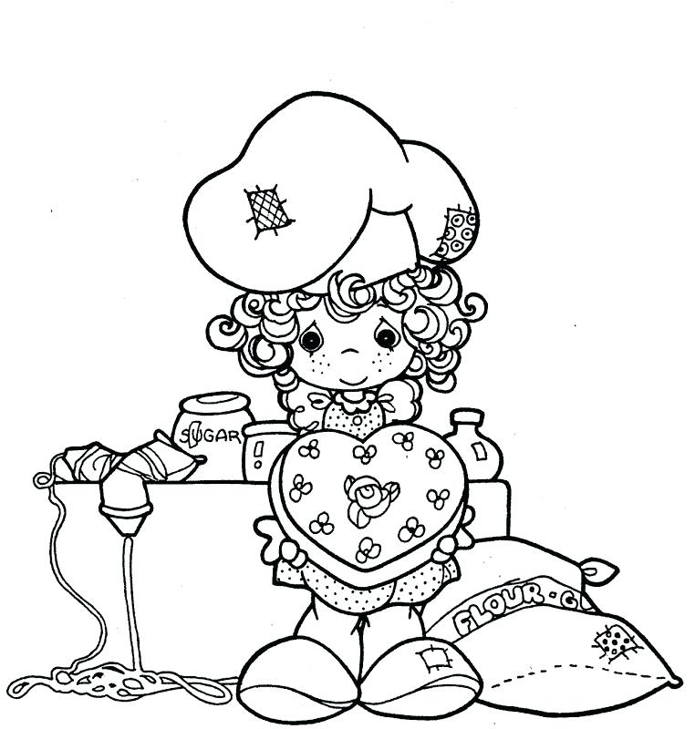 762x800 Coloring Pages Disney Frozen Precious Moments Valentines Day