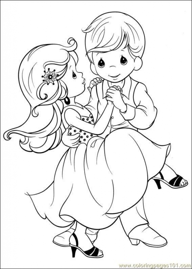 Precious Moments Wedding Coloring Pages