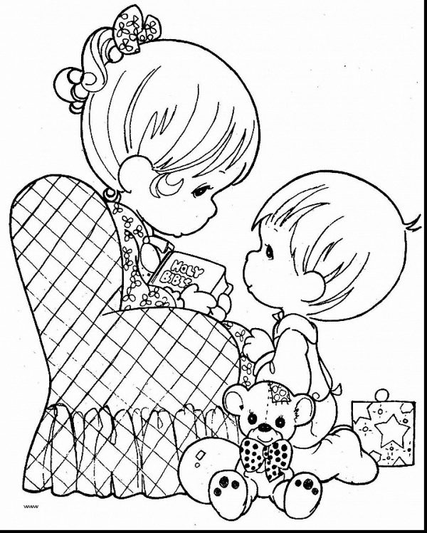 600x749 Wedding Colors Precious Moments Wedding Coloring Pages
