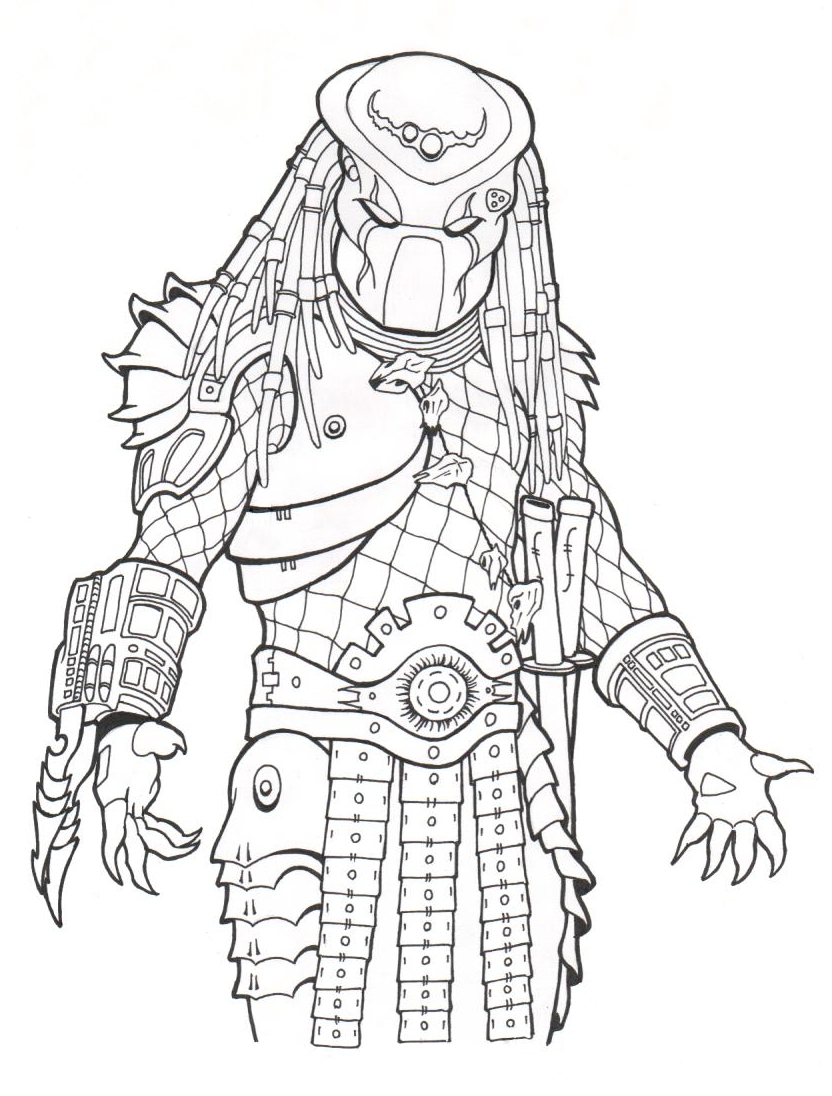 832x1096 Predators Coloring Pages