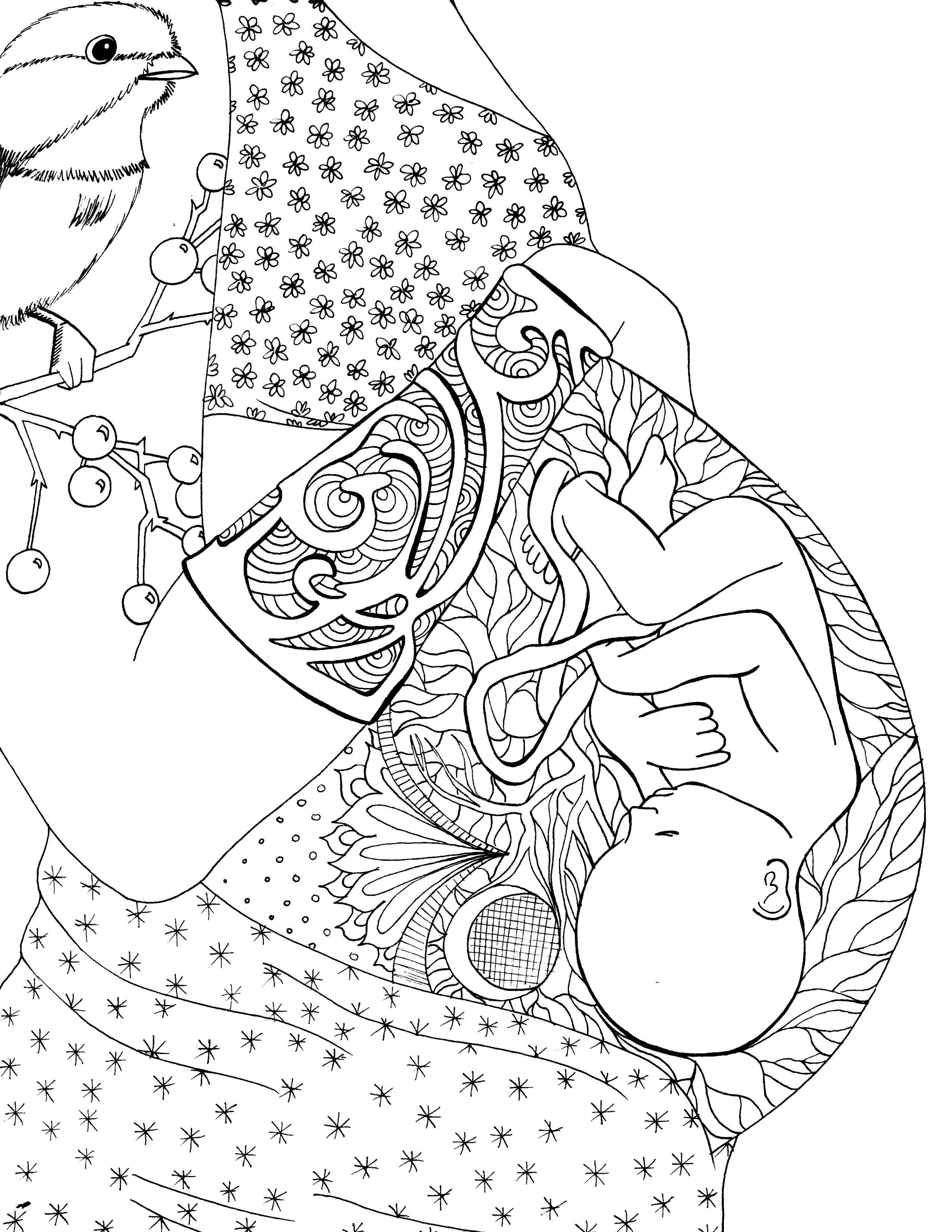 2550x3300 New Coloring Pages Of Pregnant Woman
