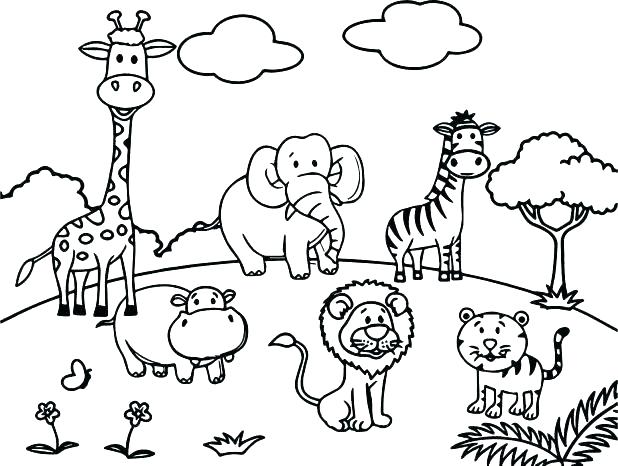 618x466 Animal Coloring Pages